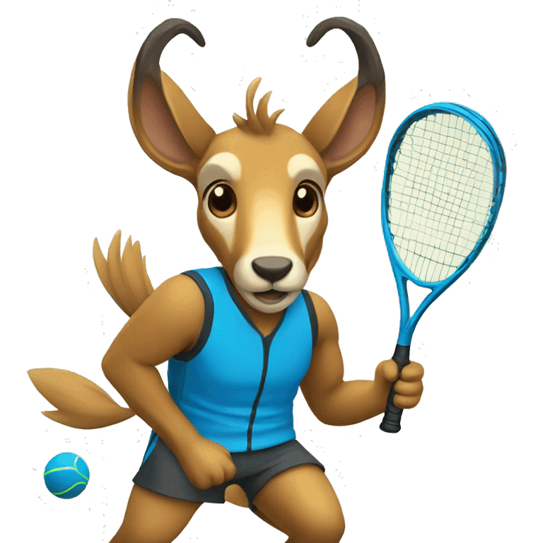 Chamois playing tennis emoji