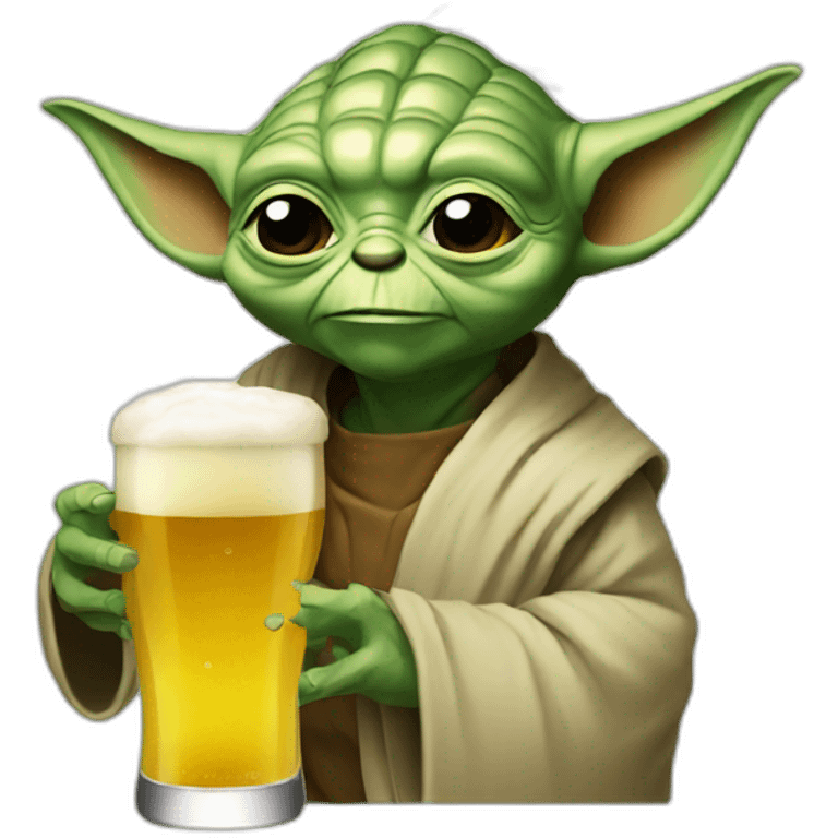 Yoda drink à beer  emoji