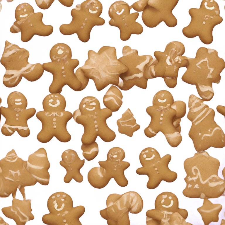 pastel cream colored gingerbread light emoji