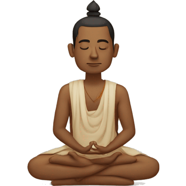 Indian man meditation  emoji