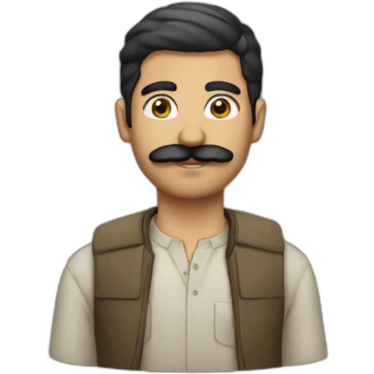 Kurdish guy with mustache  emoji