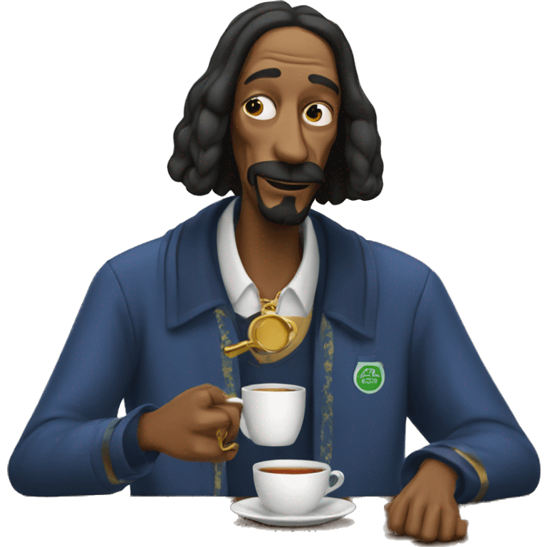 Snoop Dog drinking tea emoji