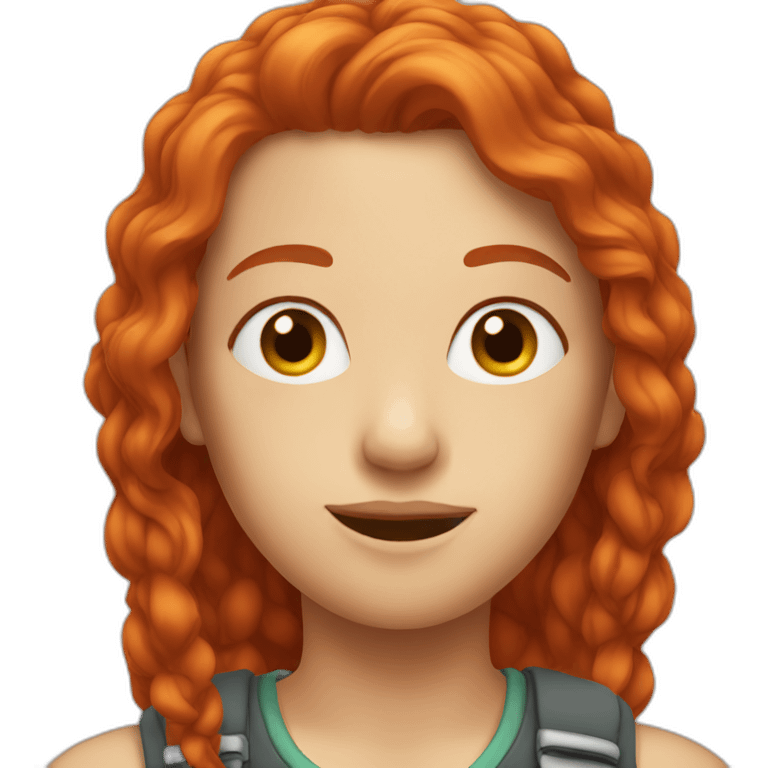 red-haired emoji