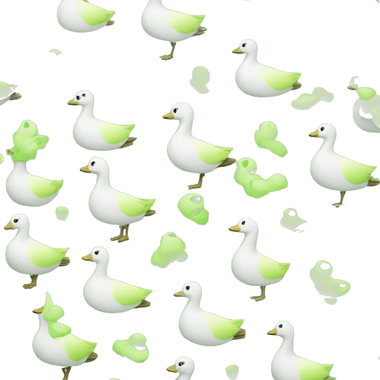 goose in lime green car emoji