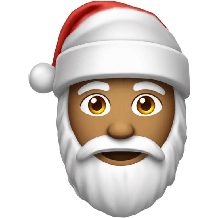 spartan male wearing santa hat emoji