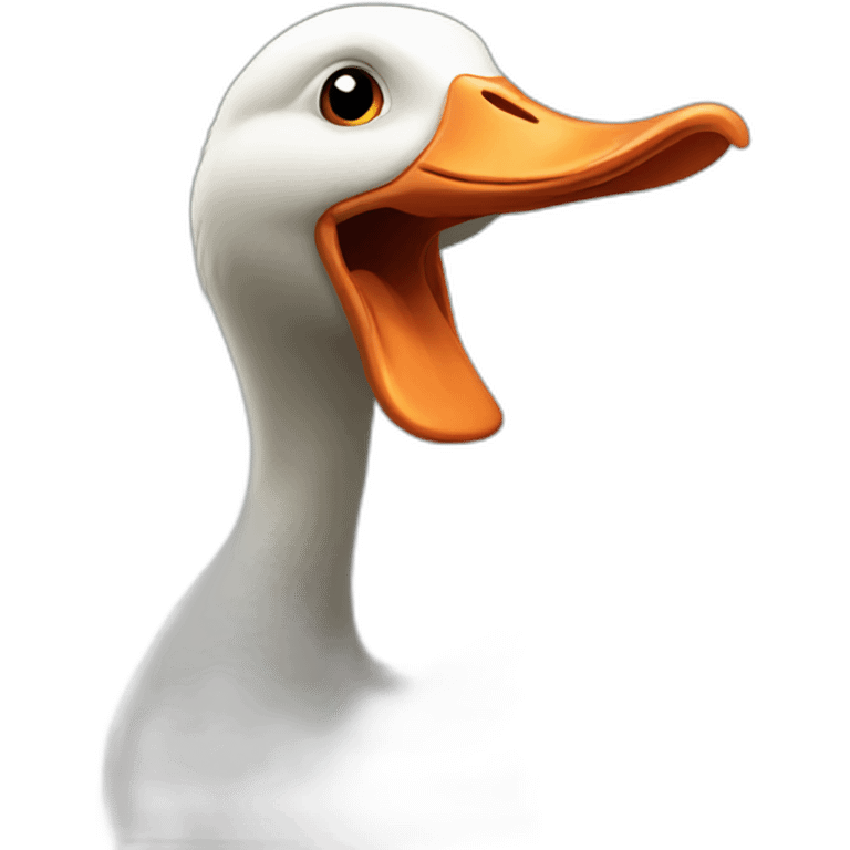 A silly goose emoji