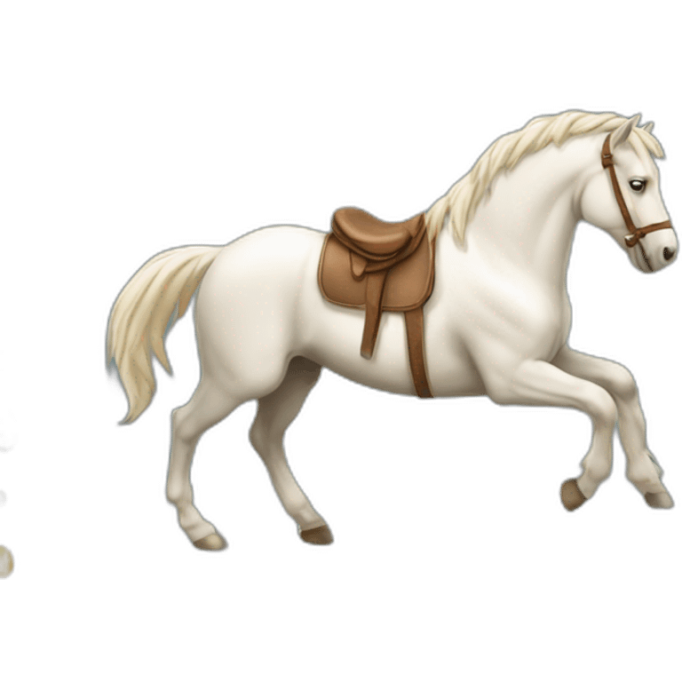 Un cheval qui appelle des chevaux  emoji