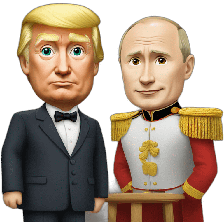 Donald Trump et Vladimir putin emoji