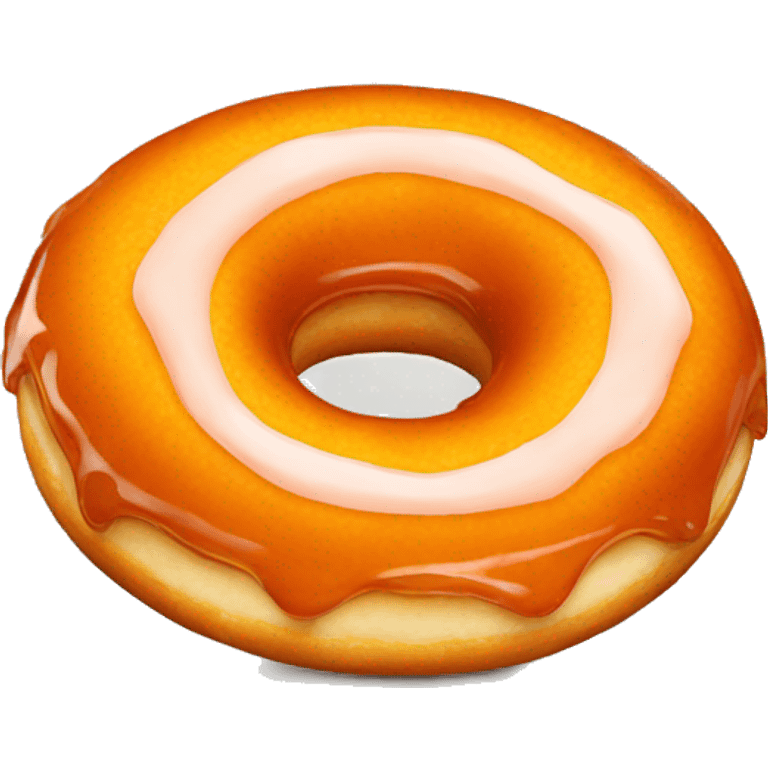 donut with orange glaze emoji