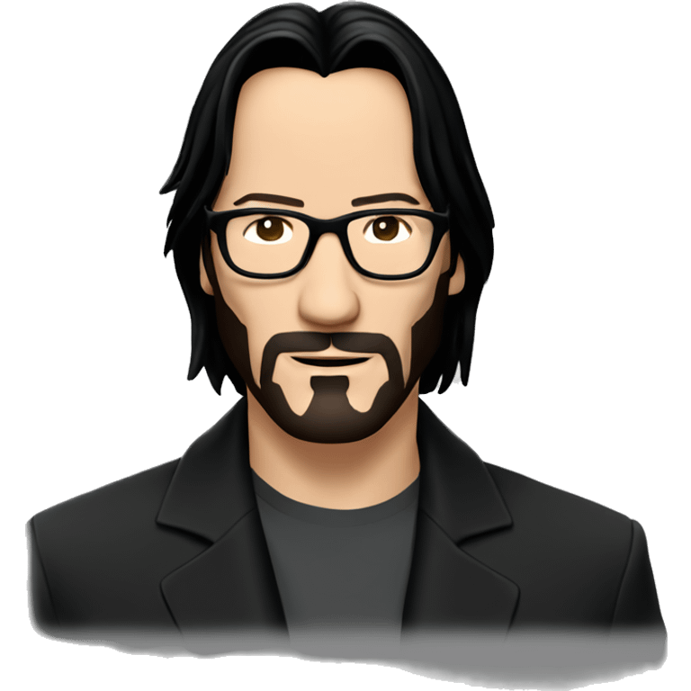 Keanu Reeves in glasses emoji