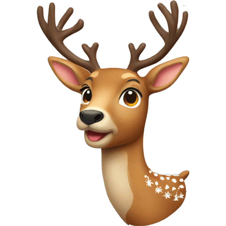 Christmas deer emoji