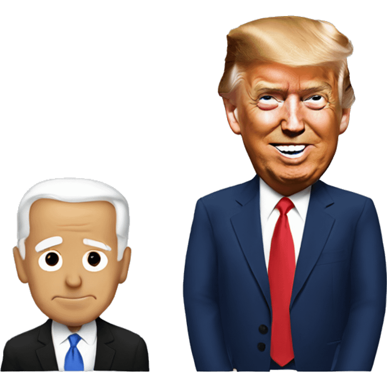 Biden with trump emoji