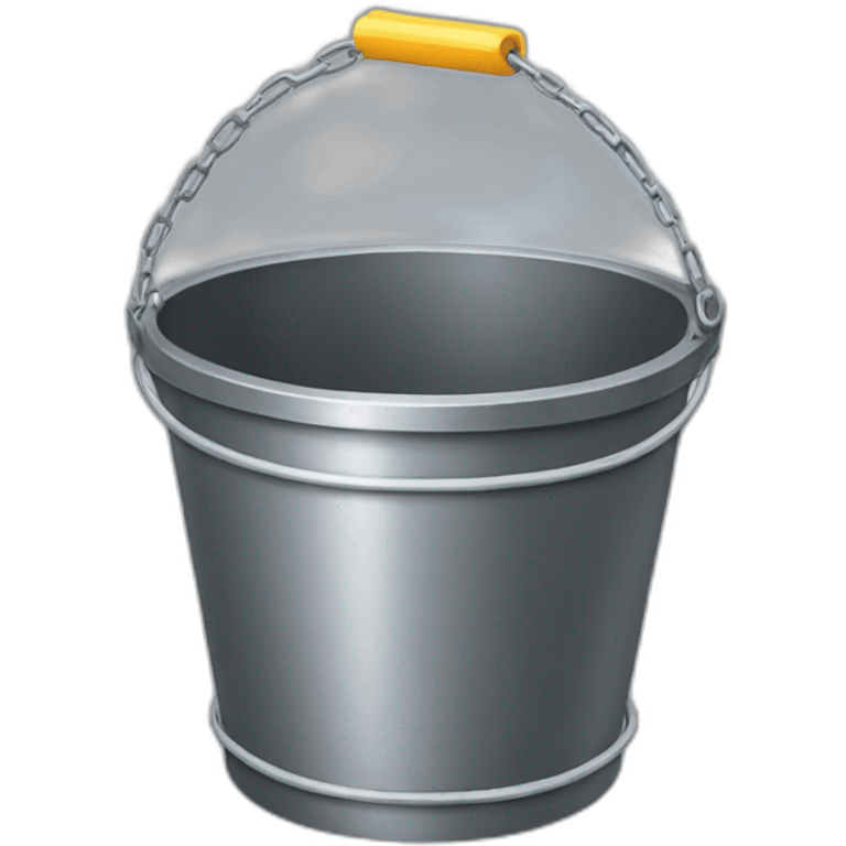 bucket with a chainlink icon on it emoji