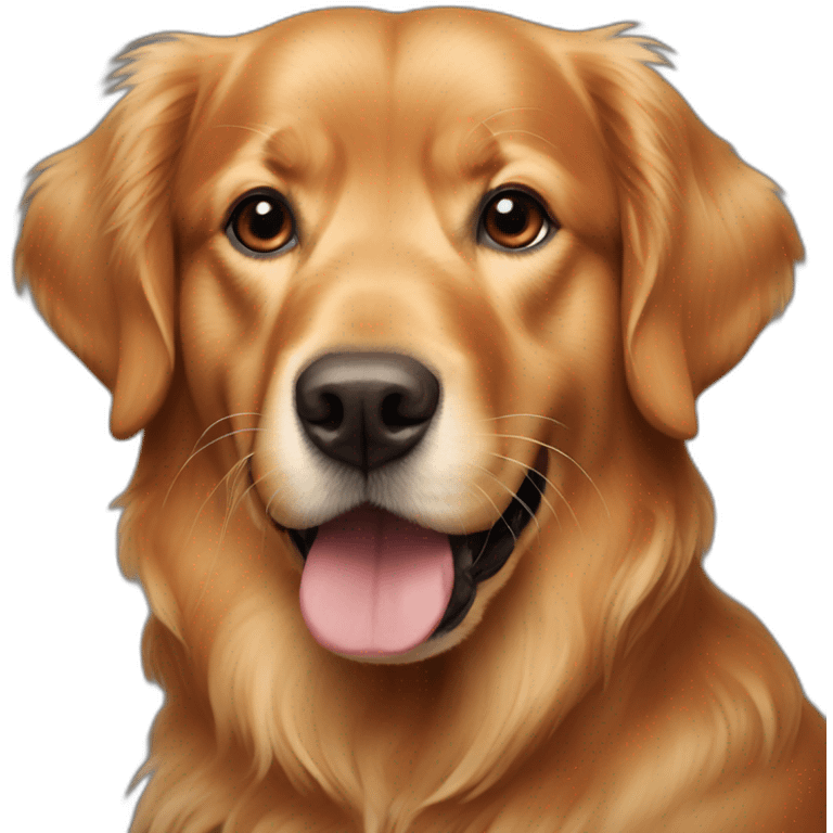 red american golden retriever emoji