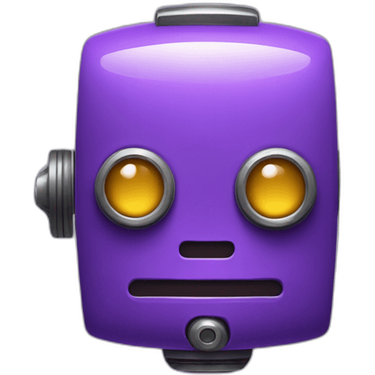 happ purple robot emoji