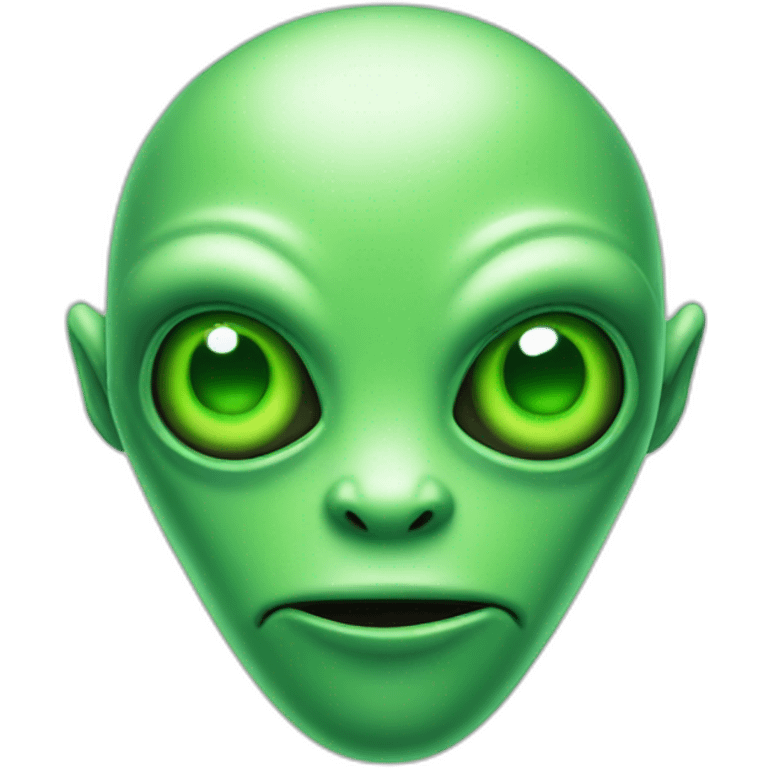 green alien with 3 eyes emoji