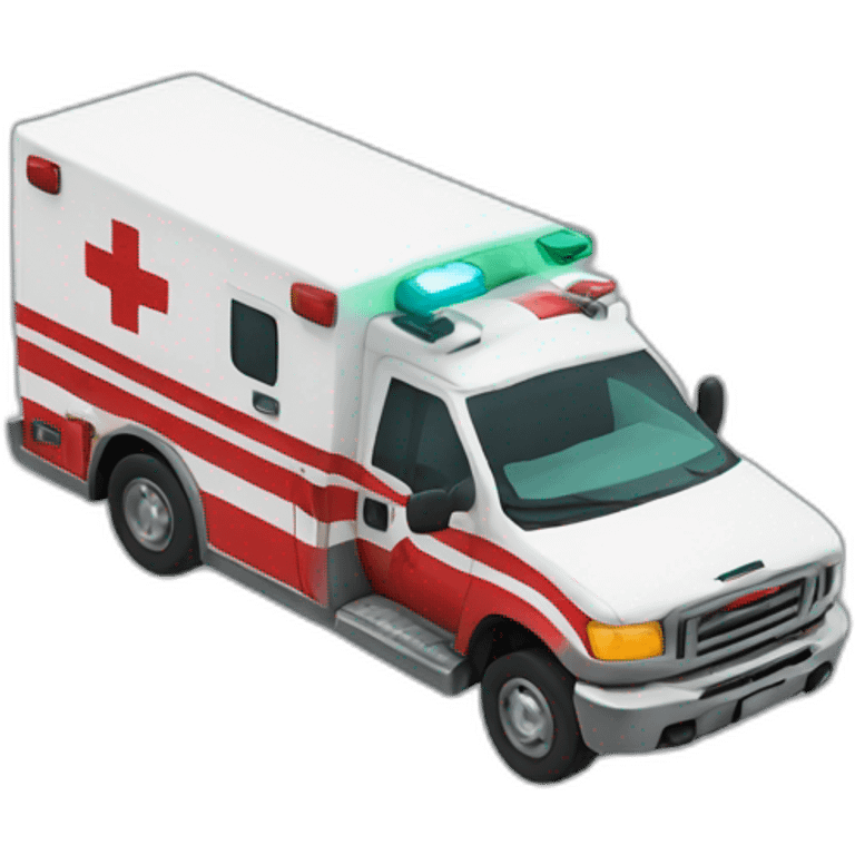 ambulance crashed emoji