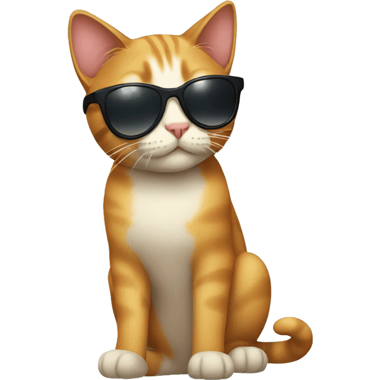 Cat with sunglasses emoji