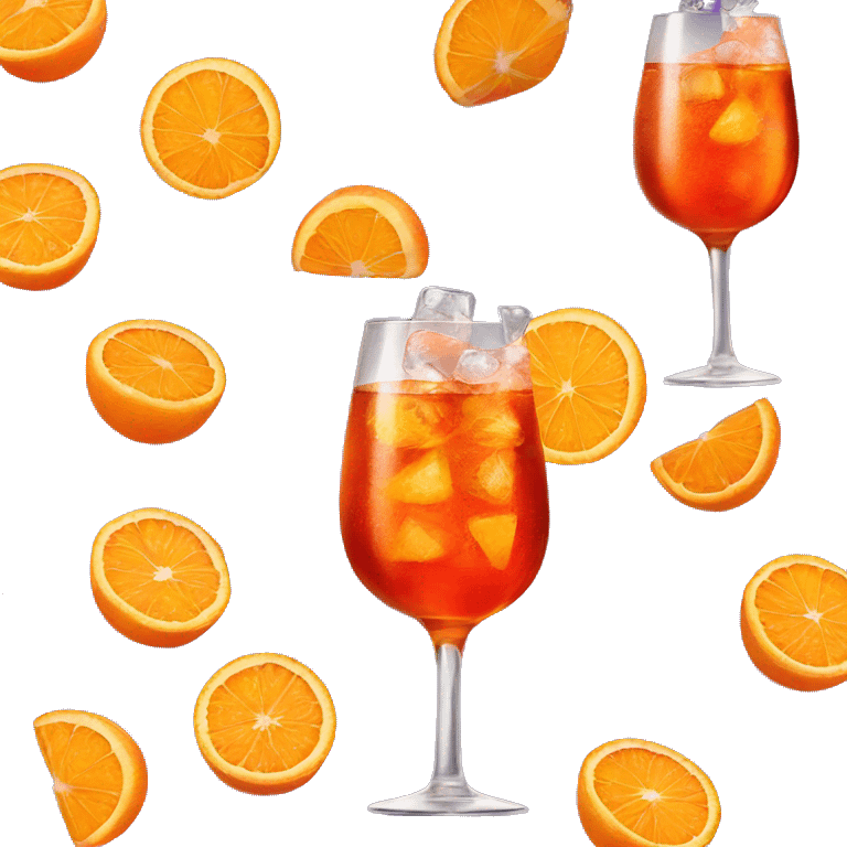 Aperol  Spritz with ice  emoji