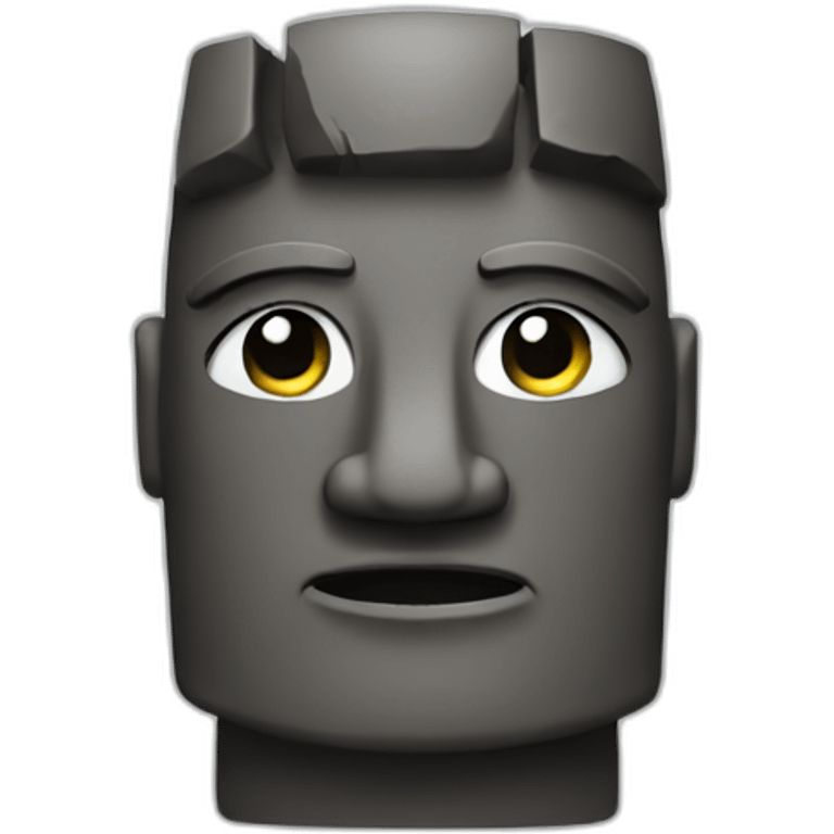 cute moai emoji