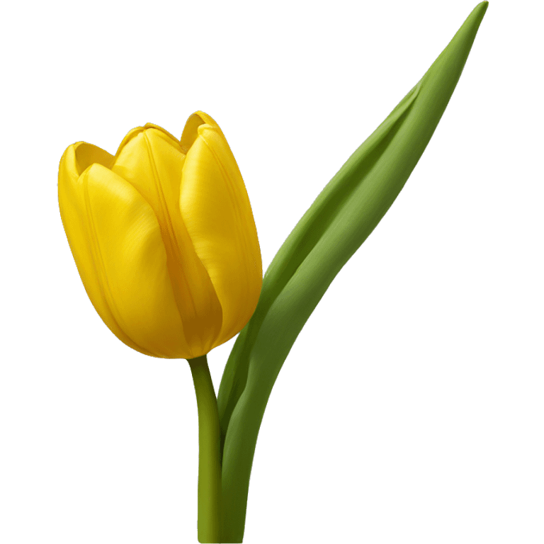 Yellow tulip emoji