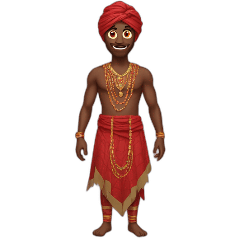 Spidermen in Indian dress emoji