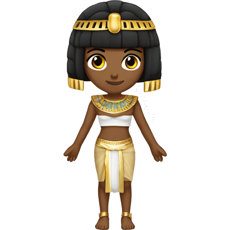 PERSONA DE PIEL CLARITA VESTIDA DE CLEOPATRA emoji