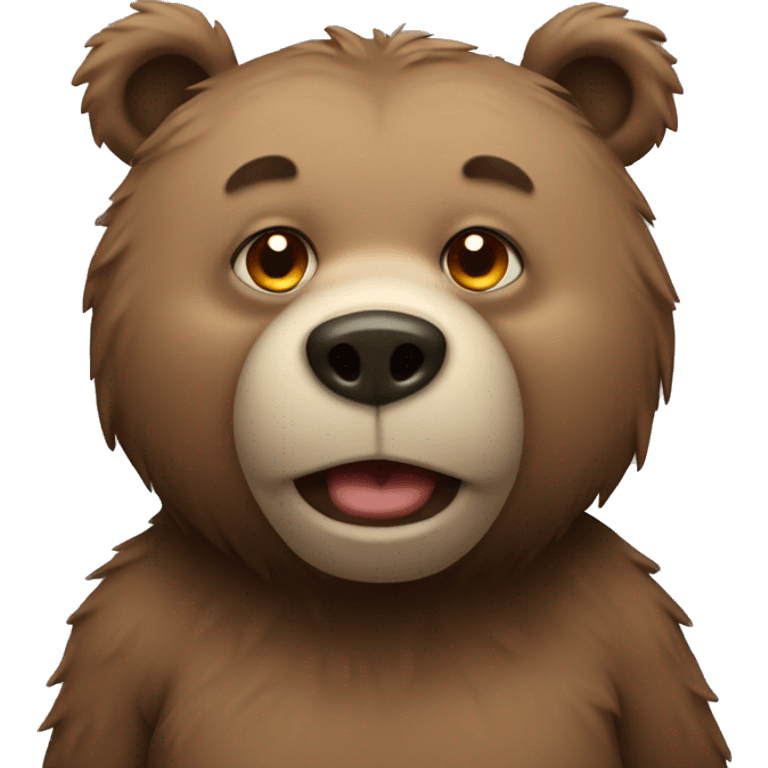 chunky bear  emoji