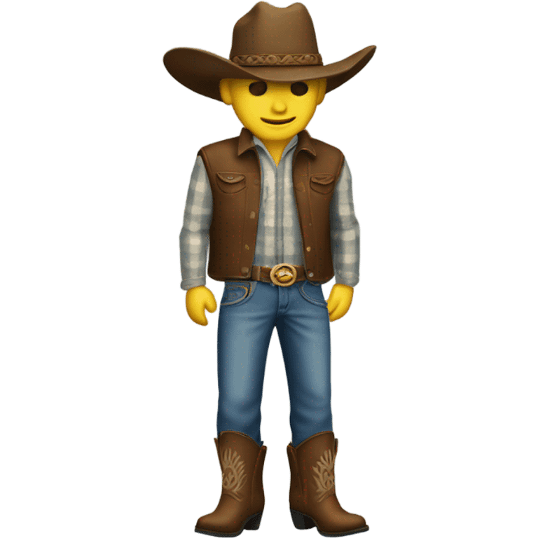 Pike with cowboy boots and jeans emoji