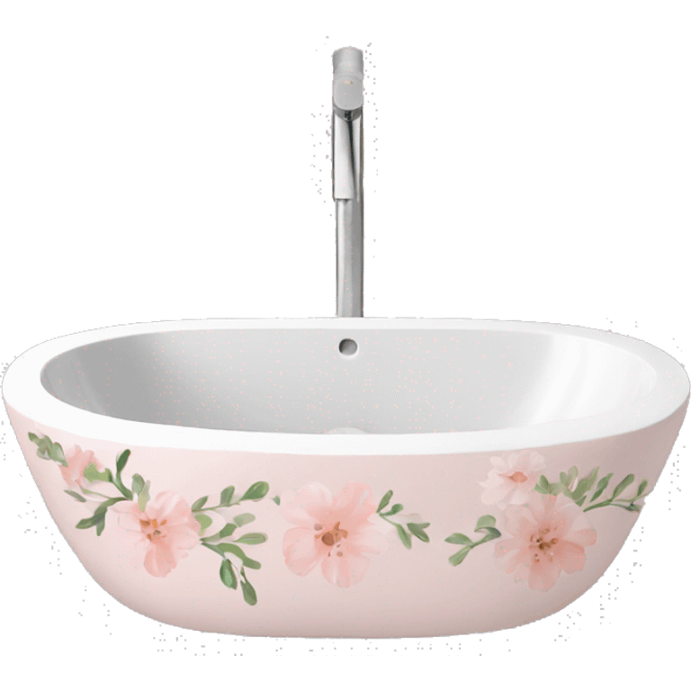 Light pink floral sink emoji