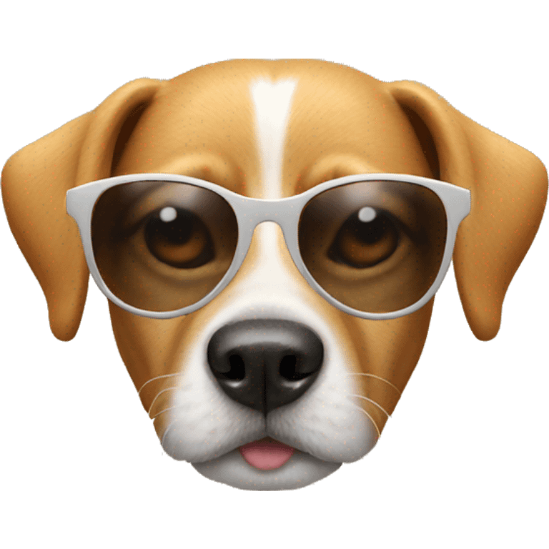 Dog with sunglasses  emoji