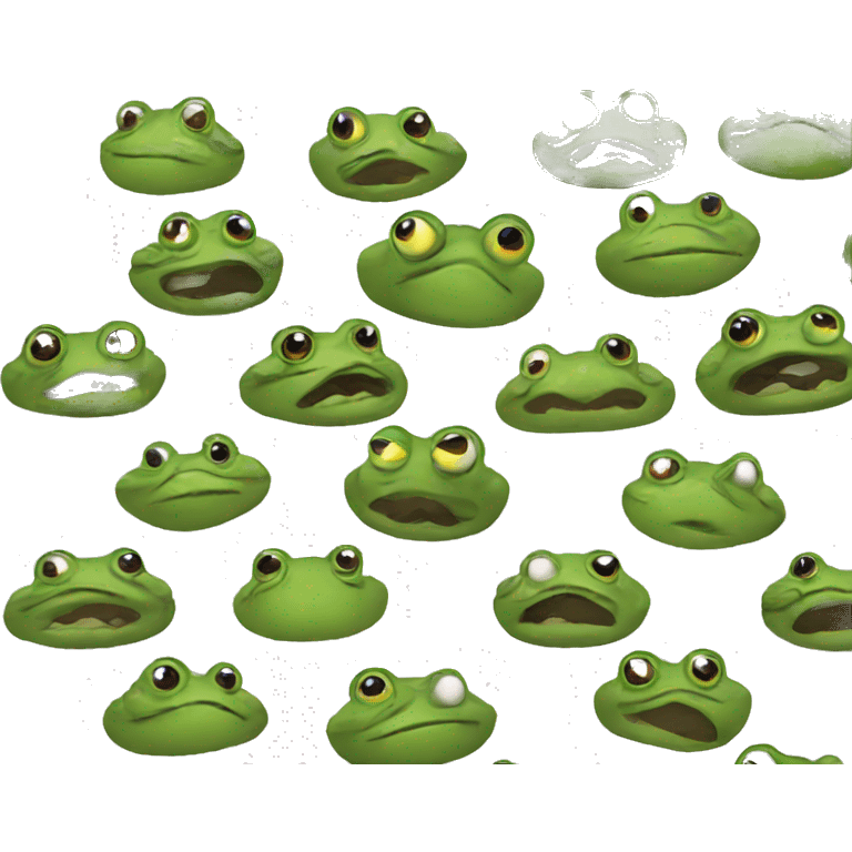 frog in war emoji