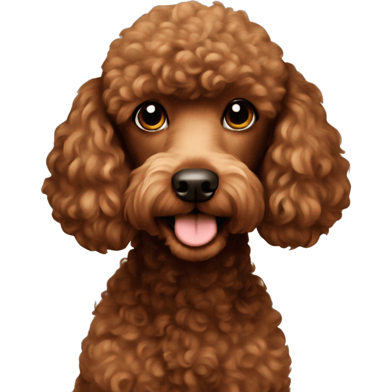 brown poodle emoji