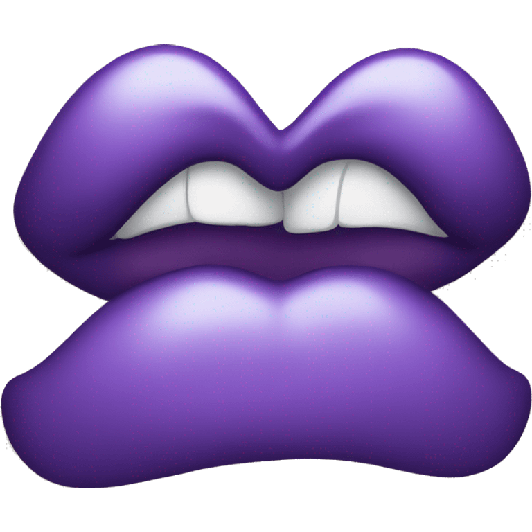 purple kiss emoji