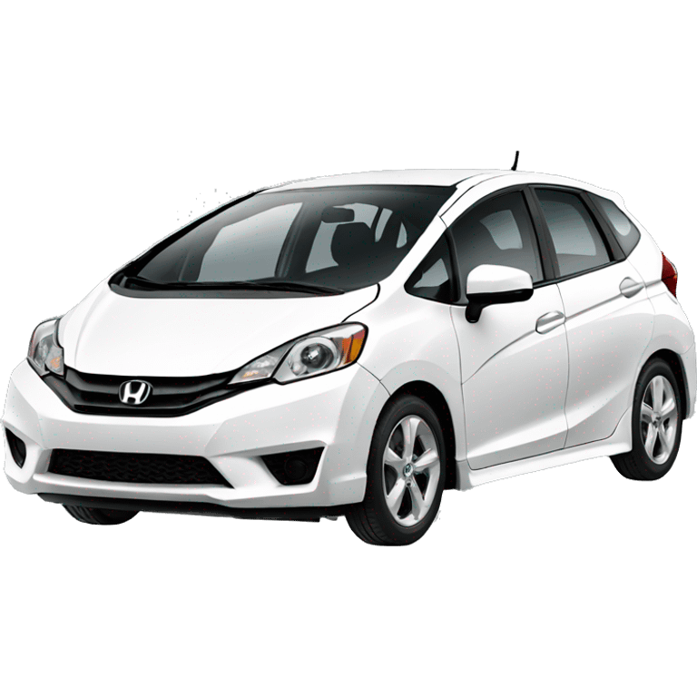 White honda fit emoji