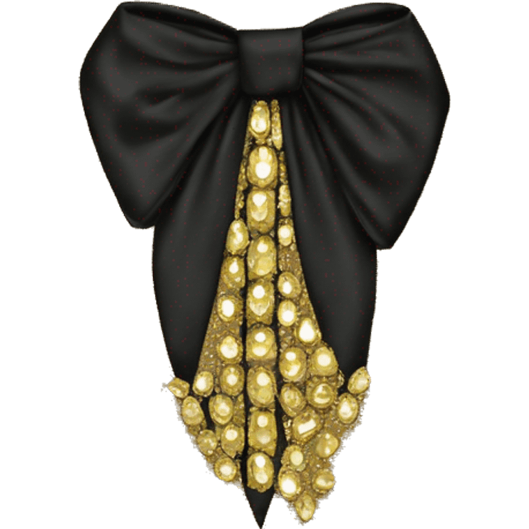 Gold RHINESTONE-EMBELLISHED TIE-NECK BLOUSE emoji