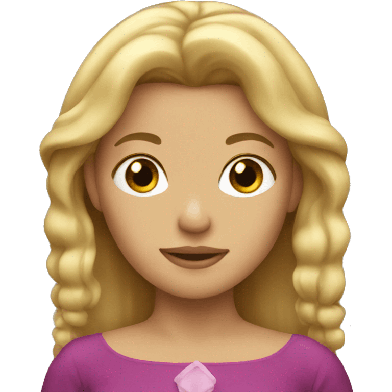 Dark blonde princess emoji