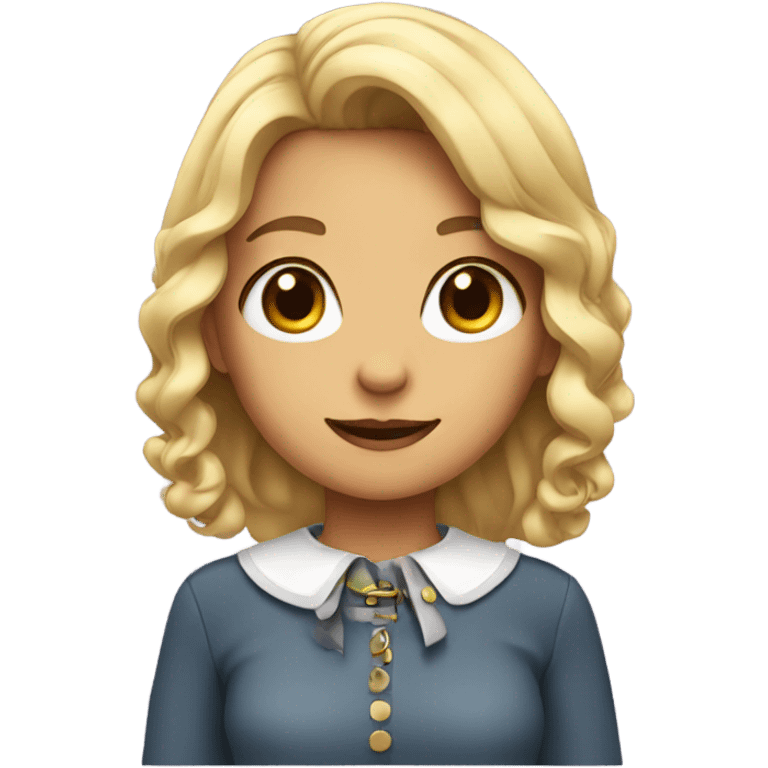 Girl with collar  emoji