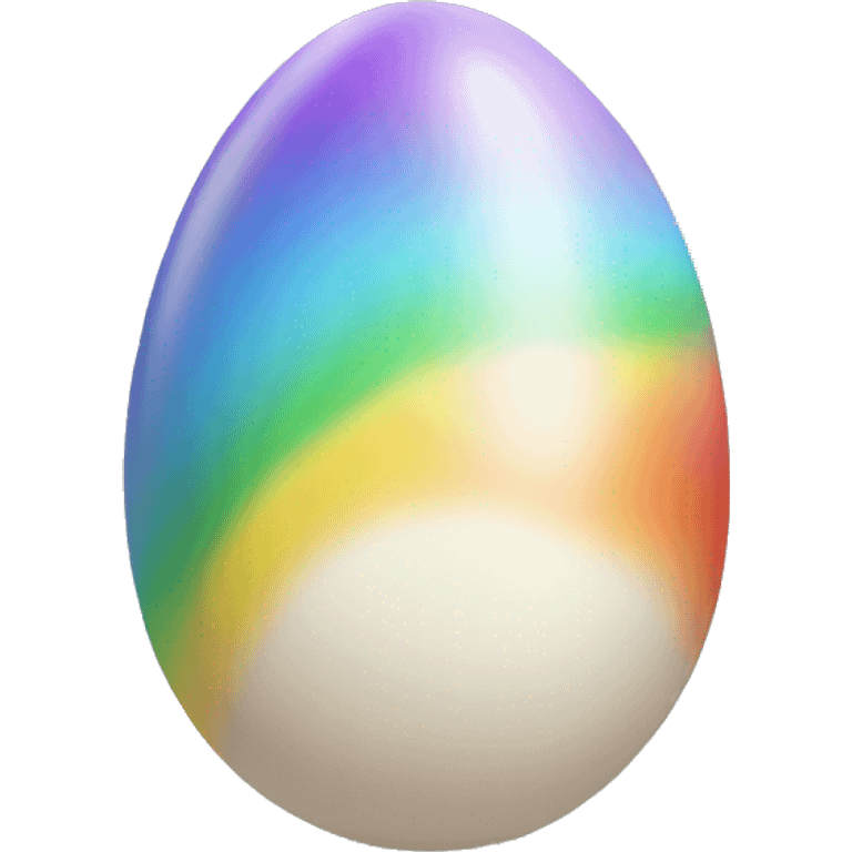 Rainbow egg emoji