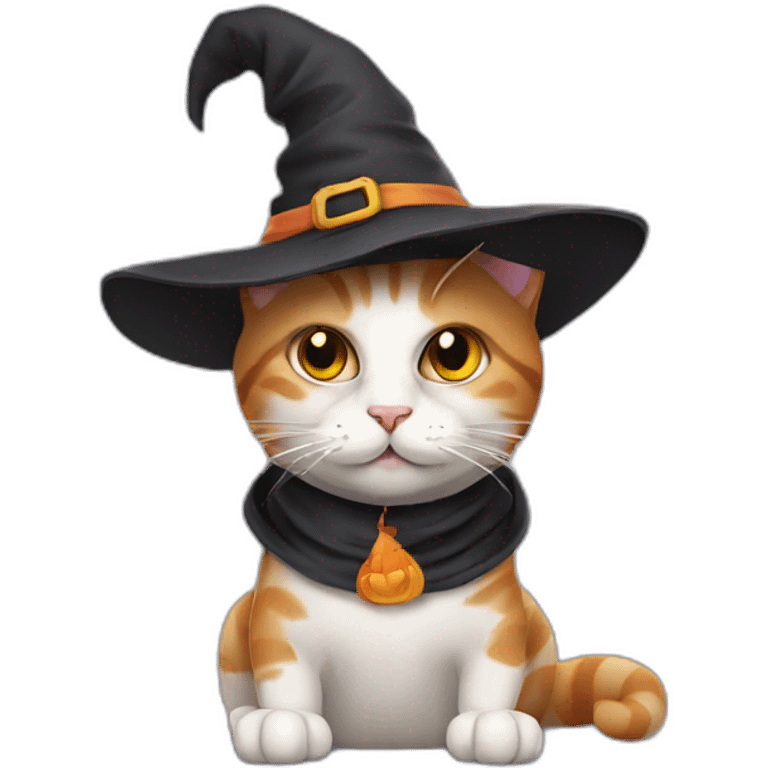 cat with witch hat emoji