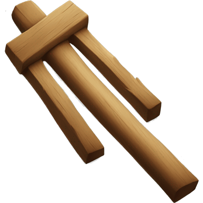 Wooden stake  emoji