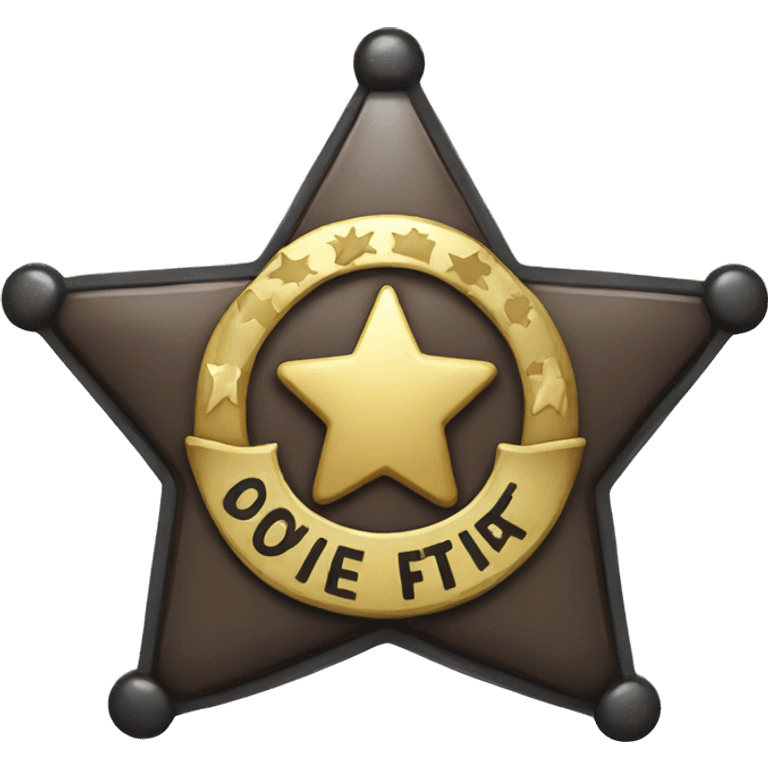 Sheriff badge emoji