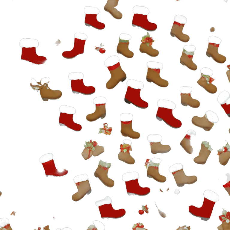 christmas boots emoji