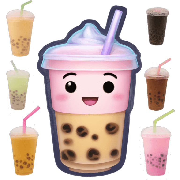 bubble tea aesthetic emoji