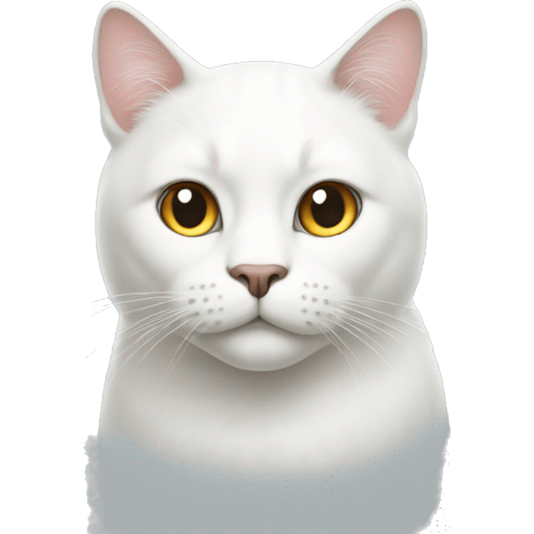 Big white cat  emoji