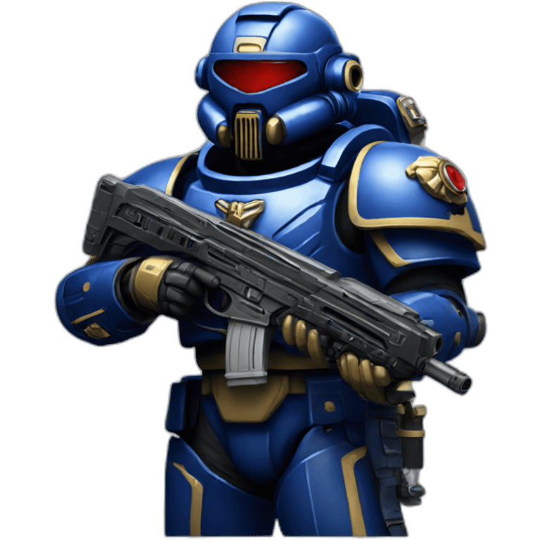 space marine with rifle emoji