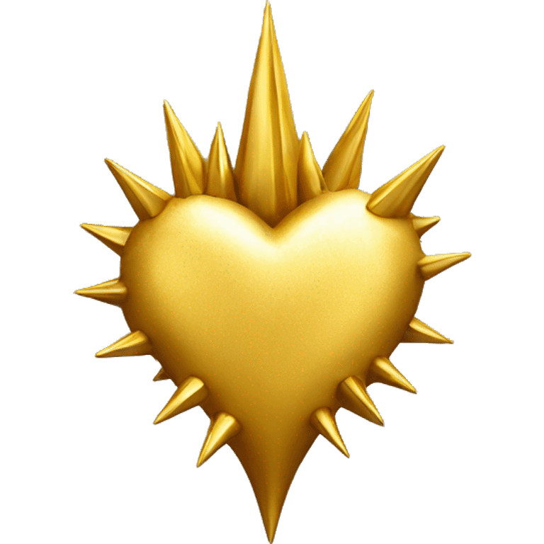 gold spiked heart emoji