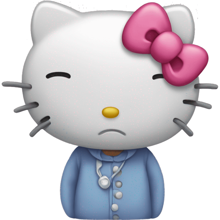 sad hello kitty emoji