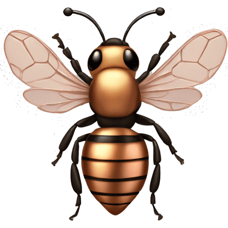 Rose gold honeybee emoji