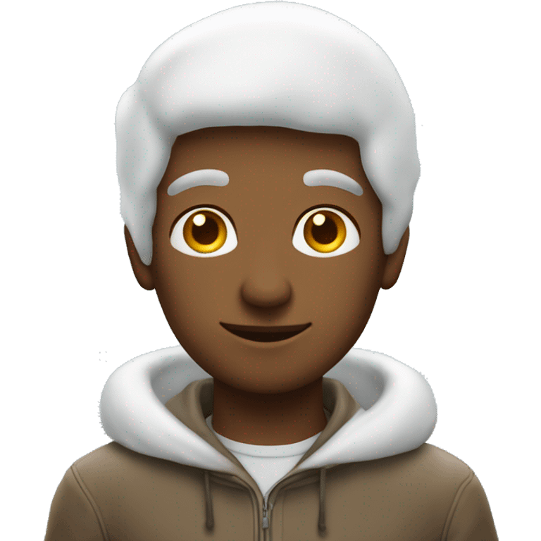 Homem fazendo anjo na neve emoji